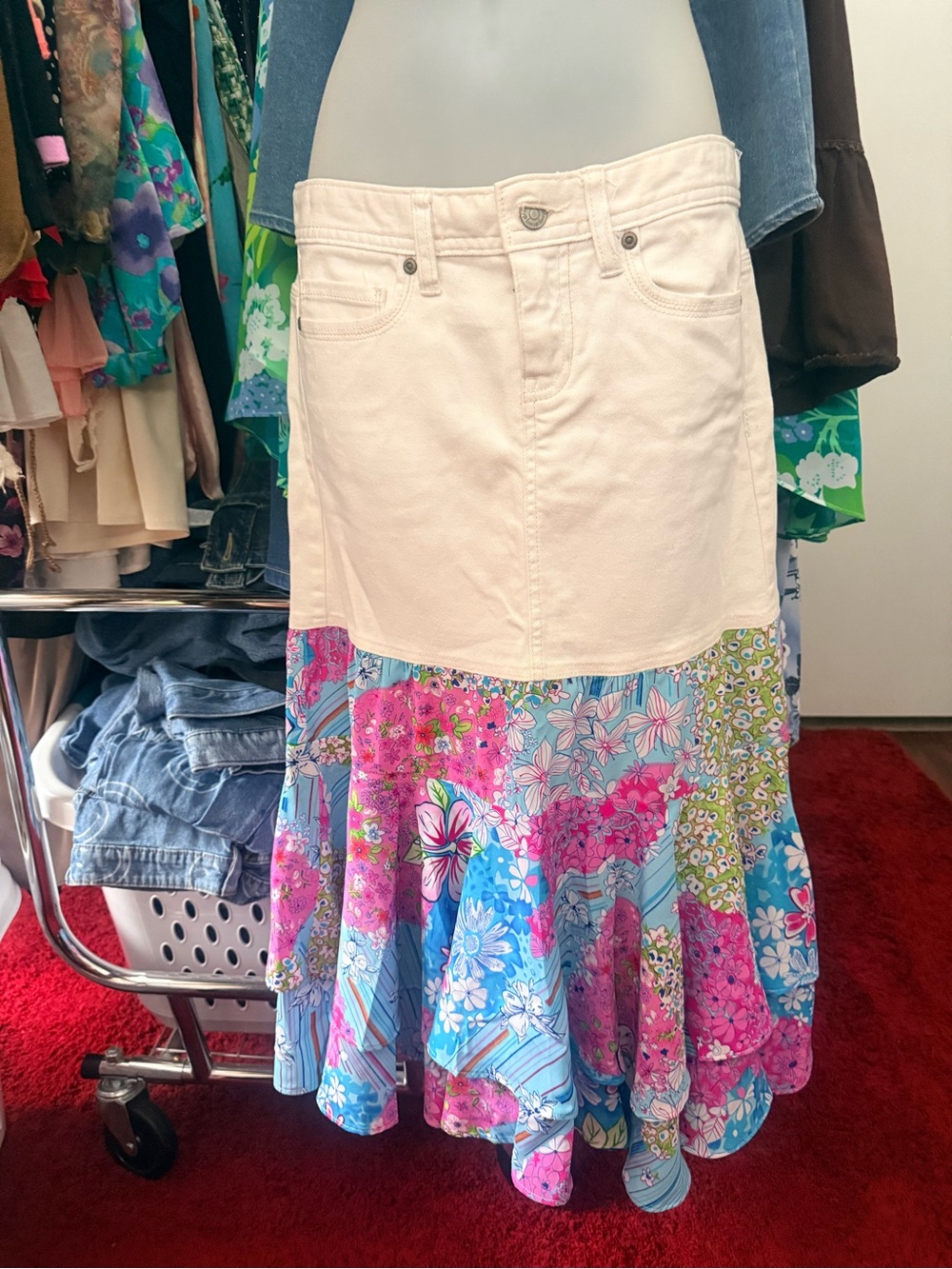 Y2K Vintage Old Navy Patchwork Skirt